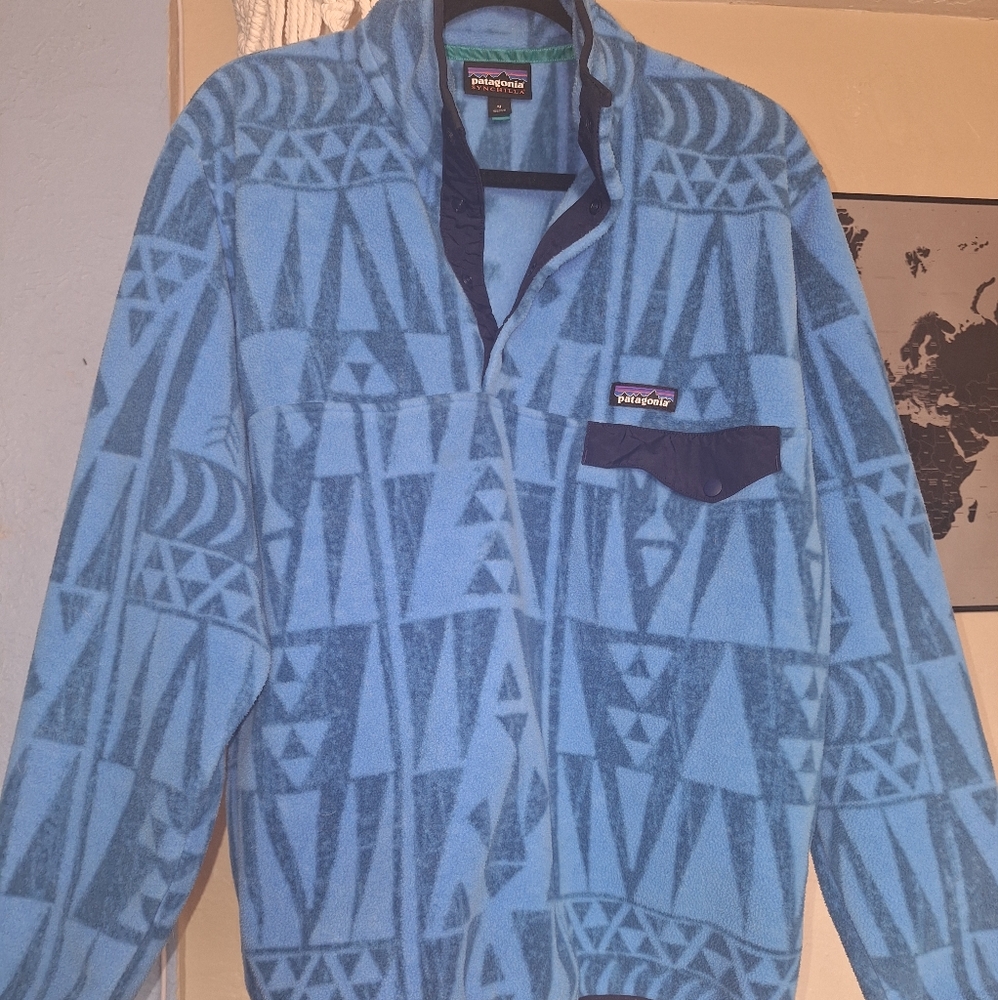 Patagonia Blue Patterned Men's Sweater